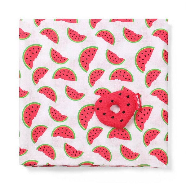 Продукт Babyono - Бебешка пелена бамбук и муселин с играчка 120x120 см. - 0 - BG Hlapeta
